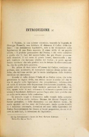 Delle Disposizioni generali sulla Publicazione, Applicazione ed Interpretazione delle Leggi per Pasquale Fiore premessa un'introduzione del Prof. Giovanni Lomonaco, 1