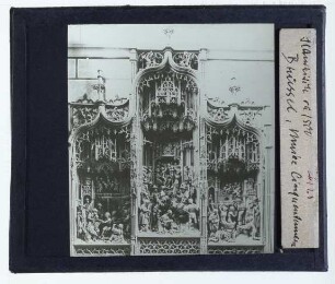 Brüsseler Meister, Schnitzaltar mit Passionsszenen (Brüssel, Mus. Cinq.)
