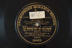 Zur Rettung Aller bin ich erkoren : Duett I. Teil aus "Hugenotten" / von Meyerbeer
