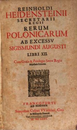 Res Polonicae : lib. XII