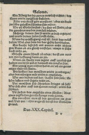 Das .XXX. Capitel.