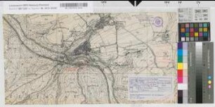 Lageplan für Aufhebung des Bahnüberganges in km 37,089 der Strecke Nr. 118: Paderborn-Brilon-Wald Bahnhof Ringelstein, M. 1:10.000 Stnr.: 98, Iwü, Bunr.: 6, Blnr.: 1