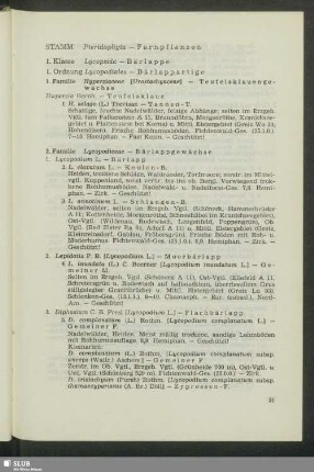 Die Pflanzen des Vogtlandes - geordnet nach dem natürlichen System