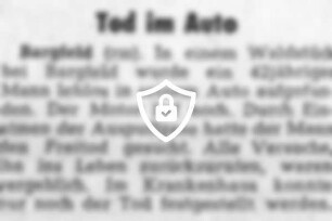 Tod im Auto