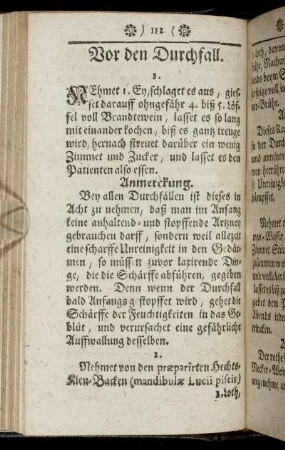 Vor den Durchfall