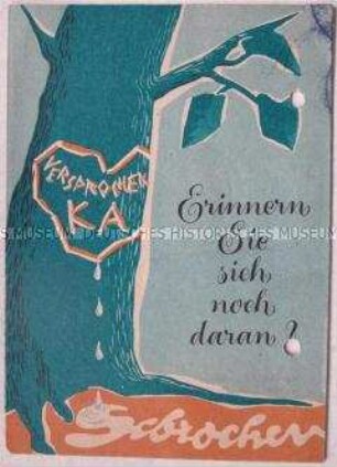 Polemische Schrift aus der DDR gegen gebrochene Wahlversprechen der Bundesregierung