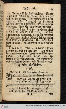 5. Neujahrslieder (166 - 168)