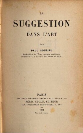 La Suggestion dans l'art