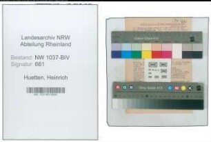 Entnazifizierung Heinrich Huetten , geb. 13.09.1892 (Verw.Angestellter)