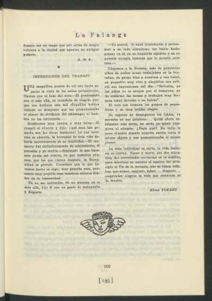 Impresiones del trabajo