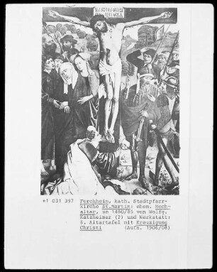 8. Altartafel mit Kreuzigung Christi (Teil des ehemaligen Hochaltars)