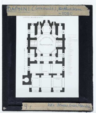 Daphni-Kloster : Grundriss des Katholikon