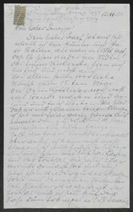 Brief von Irma Klimsch an Margarete Hauptmann