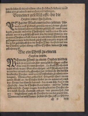 Wie ein Christ zu einem Heyden wirdt.