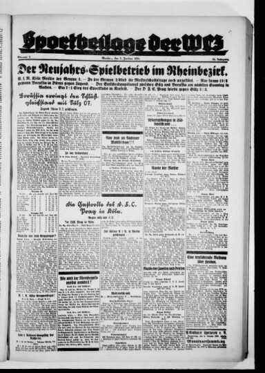 Titelseite einer Zeitung