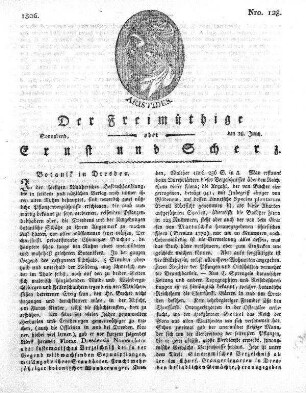 Nro. 128, Sonnabend, den 28. Juny 1806