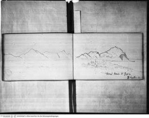 Skizzenbuch Capri, Sizilien, Ansicht von Palermo