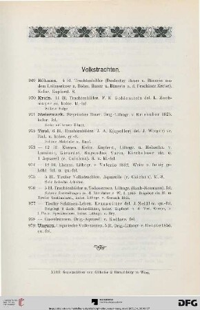 Volkstrachten (Nr. 969-979)