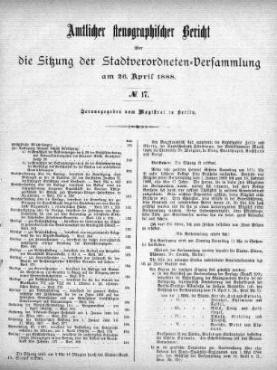 No. 17, 26. April 1888