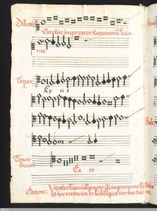 [Johannes Lupi] : [Missa super] Carolus imperator Romanorum Quintus
