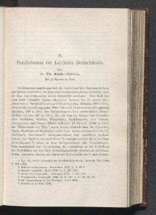 IV. Parallelismus der Leitlinien Deutschlands