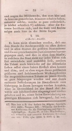 §. 14. a) Rechts-Anwälde.