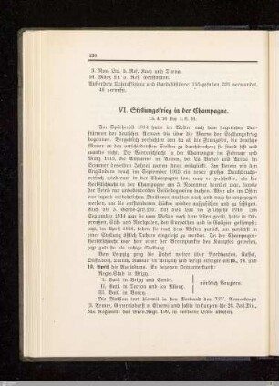 VI. Stellungskrieg in der Champagne