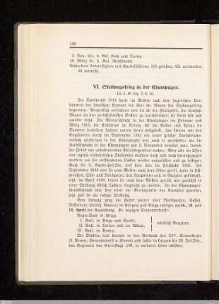 VI. Stellungskrieg in der Champagne