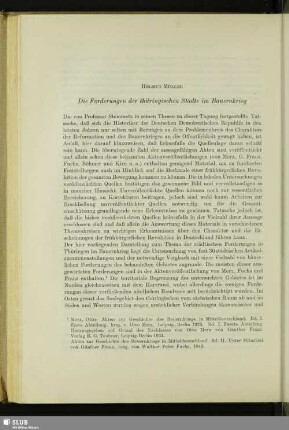 Die Forderungen der thüringischen Städte im Bauernkrieg