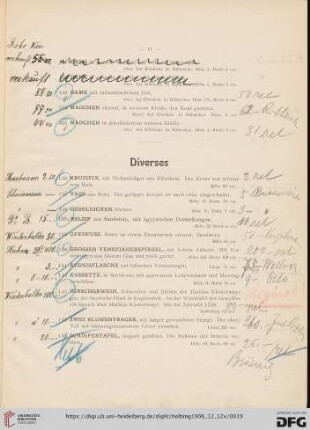 Diverses (Nr. 136-150)
