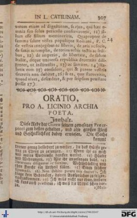 Oratio Pro A. Licinio Archia Poeta.