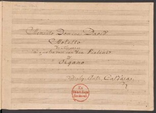 Memento Domine David; V (4), strings, org; F-Dur