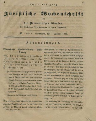 1. Januar-31. Dezember = No. 1/2-105/106
