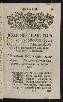 iii-xxxvi, Joannes Baptista Dei & Apostolica Sedis Gratia, ...