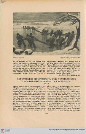 34: Aufbauendes Kunstgefühl und künstlerische Zerstörungstendenzen in Frankreich, [2]