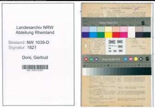 Entnazifizierung Gertrud Dors , geb. 31.12.1917 (Lehrerin)
