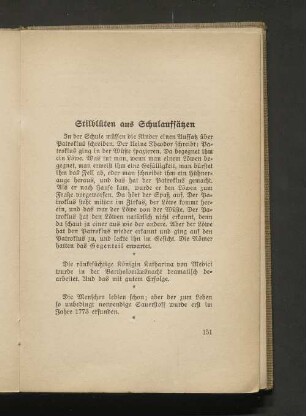 Stilblüten aus Schulaufsätzen