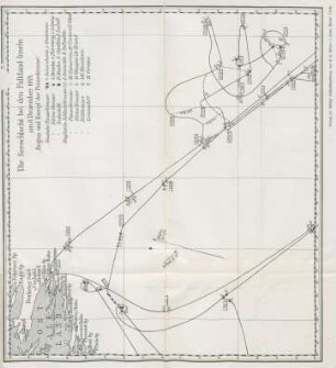 Die Seeschlacht bei den Falkland-Inseln am 8. Dezember 1914. "Beginn und Kampf der Panzerkreuzer".