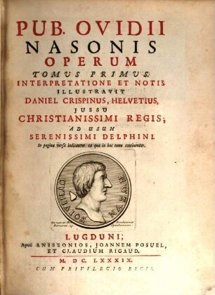 Pub. Ovidii Nasonis Operum Tomus ..., 1