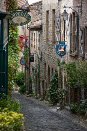 Frankreich. Midi Pyrenees. Tarn. Cordes sur Ciel. Mittelalterliche Stadt