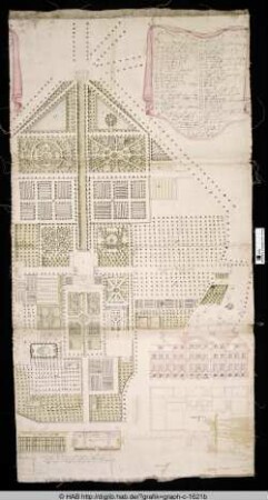 Plan der Garten- und Schlossanlage Hannover-Linden.