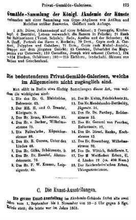 C. Die Kunst-Ausstellungen