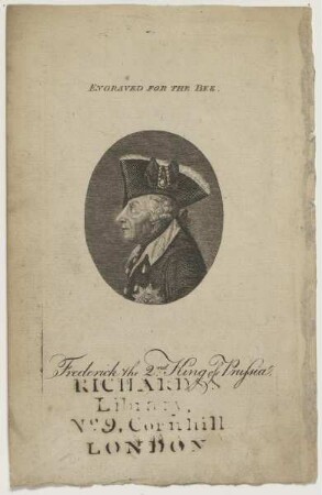 Bildnis des Frederick the 2nd of Prussia