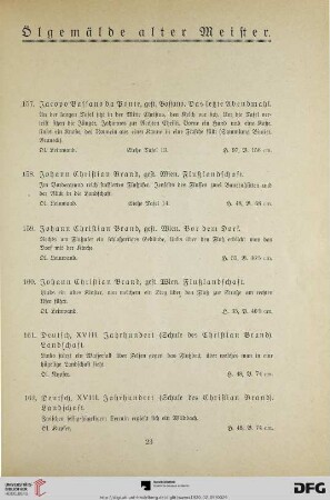 Ölgemälde alter Meister (Nr. 157-185)