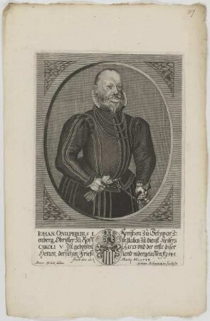 Bildnis des Iohan. Onuphrius I., Freiherr zu Schwarzenberg