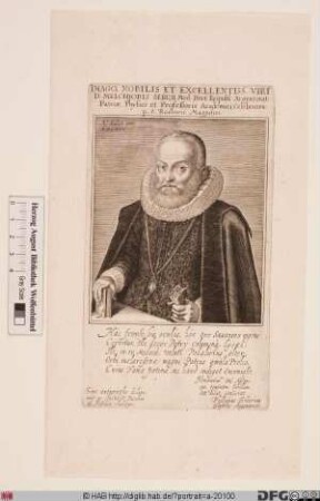 Bildnis Melchior Sebisch (Sebitz, lat. Sebizius) d. J.
