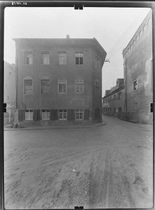 Meißen-Altstadt, Jüdenbergstraße 31. Wohnhaus. Straßenfront (von der Webergasse)