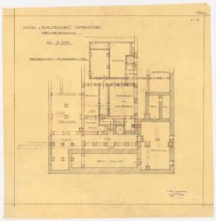 Hotel »Zur Traube«, Darmstadt Umbau: Grundriss UG, 1:100