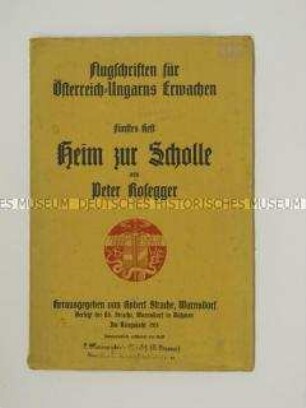 Patriotische Schrift zum 1. Weltkrieg aus Österreich-Ungarn