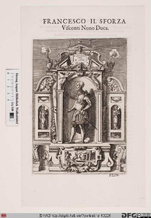 Bildnis Francesco II. Sforza, 9. (letzter) Herzog von Mailand (reg. 1521-35)